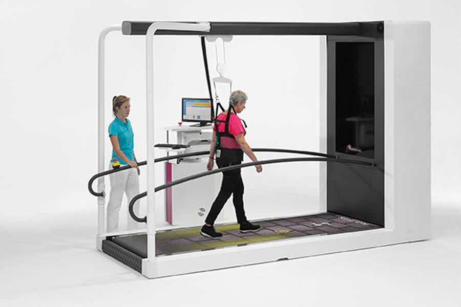Free gait training with the Hocoma C-Mill at the Neuro-Robotics Center Munich